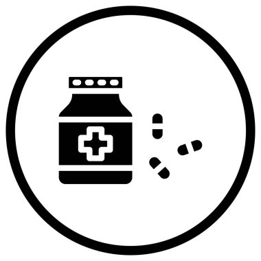 Uyku Hapları Vektör Simgesi Tasarım İllüstrasyonu