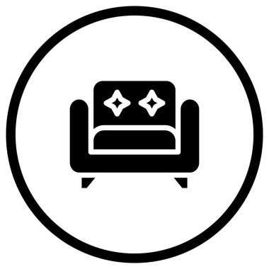 Kol Koltuğu Vektörü Simgesi Tasarım İllüstrasyonu