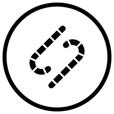 Şeker Vektörü Simgesi Tasarım İllüstrasyonu