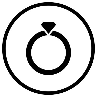 Halka Vektörü Simgesi Tasarım İllüstrasyonu