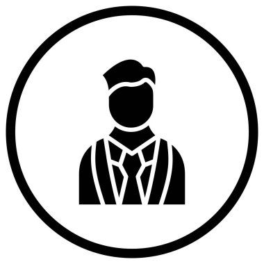 Erkek Vektör Simgesi Tasarım İllüstrasyonu