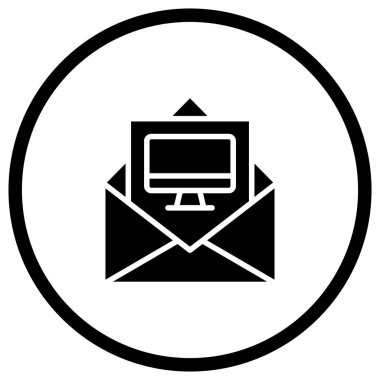 Bilgisayar Vektörü Simgesi Tasarım İllüstrasyonu