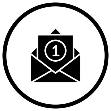 Gelen Kutusu Vektör Simgesi Tasarım İllüstrasyonu