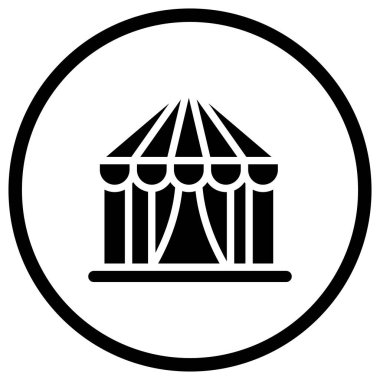 Çadır Vektörü Simgesi Tasarım İllüstrasyonu