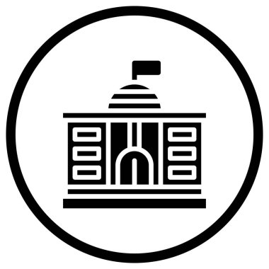 Hükümet Vektör Simgesi Tasarım İllüstrasyonu