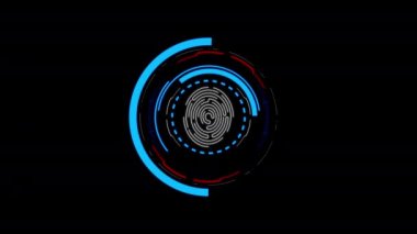 Oyun ve film için siber fütüristik kullanıcı arayüzü, Teknoloji HUD Görüntü arayüzü, Geniş ekran oranı