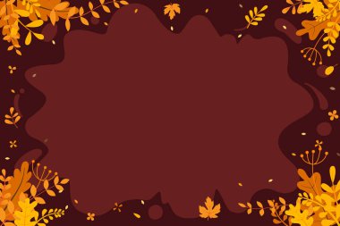 Şükran Günü metniniz kutlu olsun. Kuru yapraklı el çizimi sanatı. Şükran Günü için. Parlak renk biçimi