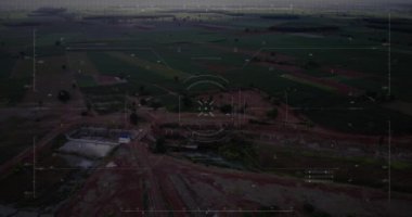 Video şablon fütüristik siber ve teknoloji kavramını örtüyor