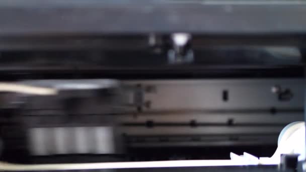 Inkjet Printer Nozzle Print Head Working — Vídeo de stock