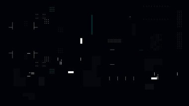 Temel geometri ile Gelecek Kullanıcı Arayüzü Video Kaplaması. Geniş ekran oranı 16: 9. Oyunlar, sunum videosu ve film tasarım unsurları için uygundur. Bilim kurgu ve siber teknoloji kavramı