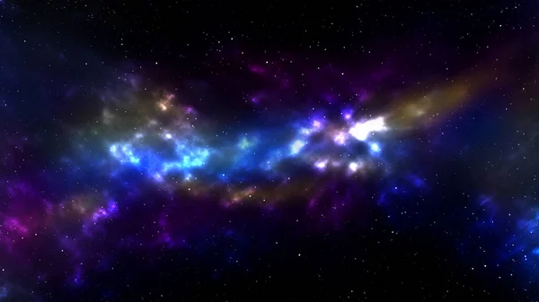 Старфілд Простір Абстрактний Фон Туманністю Сяючими Зірками Нескінченний Всесвіт Зоряна — стокове фото