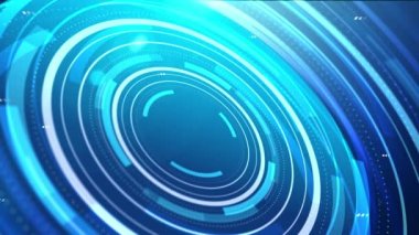 Temel geometri ögesi ile soyut arkaplan fütüristik HUD baş ekran arayüzü. Görüntü şablonu geniş ekran görünüm oranı