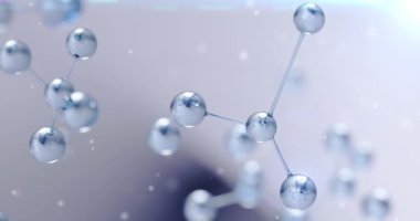 3D görüntüleme, Şeffaf Temiz Atom, Animasyon Hidrojen Molekülü, Yeni Yeşil Enerji Su Yakıtlı Hücre Hidrojeni, bir metan molekülünün bilimsel moleküler modeli