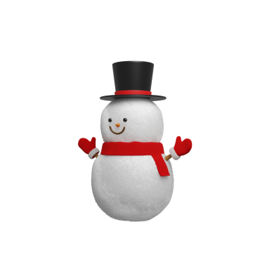 Noel tasarım unsuru için sevimli kardan adam karikatürü oluşturuluyor