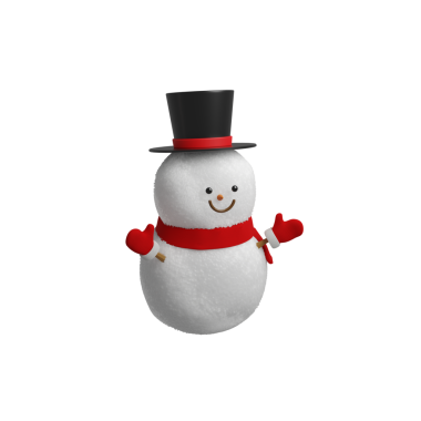 Noel tasarım unsuru için sevimli kardan adam karikatürü oluşturuluyor