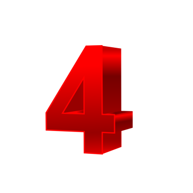 3B Sayı tasarım ögesi