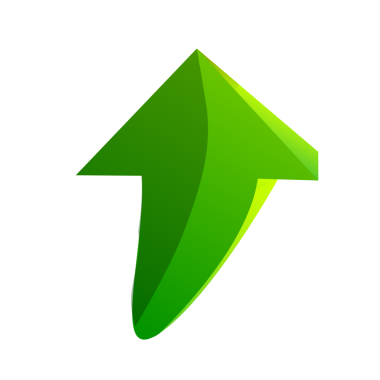 Yeşil 3D Ok tasarım ögesi