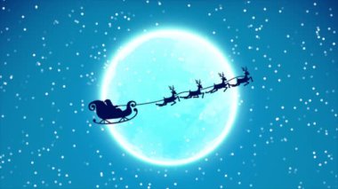 Kar animasyon videosu şablonu örtüyor. Güzel yağan kar, bir kış gecesinde pırıl pırıl parlayan kar, Noel 'i ve yeni yılı kutluyor.