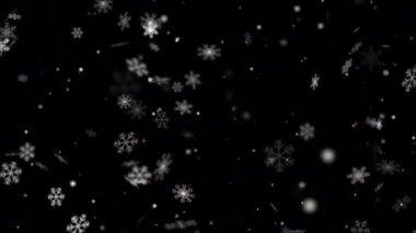Kar animasyon videosu şablonu örtüyor. Güzel yağan kar, bir kış gecesinde pırıl pırıl parlayan kar, Noel 'i ve yeni yılı kutluyor.