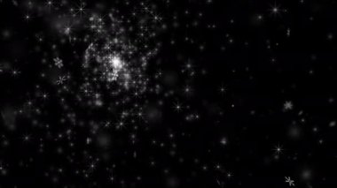 Kar animasyon videosu şablonu örtüyor. Güzel yağan kar, bir kış gecesinde pırıl pırıl parlayan kar, Noel 'i ve yeni yılı kutluyor.