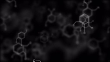 Soyut arkaplan video şablonu temel geometri şekli ve dinamik ışık parıltısı animasyonu ile fütürist hareket grafikleri konsepti için gradyan arka planda lens bulanıklığı efektleri örtüyor