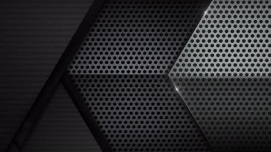 Soyut arkaplan video şablonu temel geometri şekli ve dinamik ışık parıltısı animasyonu ile fütürist hareket grafikleri konsepti için gradyan arka planda lens bulanıklığı efektleri örtüyor