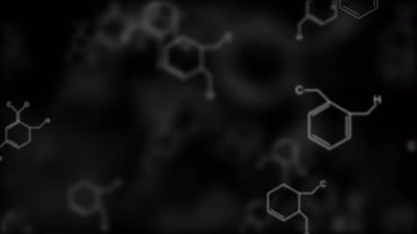 Mavi arka planda parlayan tıbbi ikonlar, DNA, moleküller ve teknoloji sembolleriyle gelecekçi dijital sağlık arayüzü. Modern tıpta yenilik kavramı.