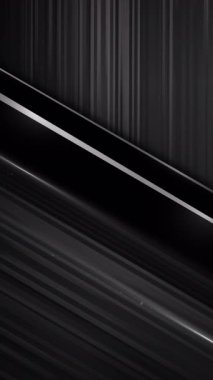 Dikey video soyut arkaplan metalik yüzeyi otomotiv endüstriyel bilim kurgu teknolojisi için modern siyah köşegen panelleri ile metalik yapı elementlerini görüntüledi