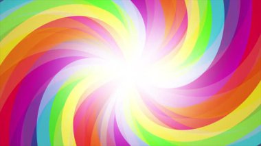 Pürüzsüz grafikler, dalgalar ve sıvı renk geçişleriyle dolu canlı gökkuşağı soyut arkaplanı