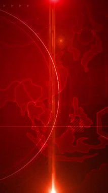 Dikey video teknolojisi arkaplan videosu, dinamik ışık parlaması şablonu ve ışık yansıması canlandırmasını fütüristik hareket grafikleri için gradyan lens efektleriyle örtüyor