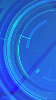 Verical video Soyut arkaplan video şablonu temel geometri şekli ve dinamik ışık parlaması animasyonunu fütüristik hareket grafikleri konsepti için gradyan arka planda ışık ve lens bulanıklığı efektleri ile örtüyor