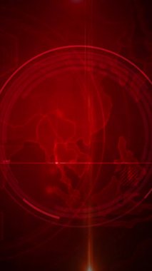 Dikey video flaş haber logosu Breaking News logo animasyonu fütüristik teknoloji soyut arka planına sahip animasyon şablonu. Soyut teknoloji arka planına sahip televizyon yayını ve sosyal medya platformu şablonu