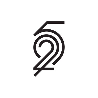 295 numaralı soyut logo vektörü