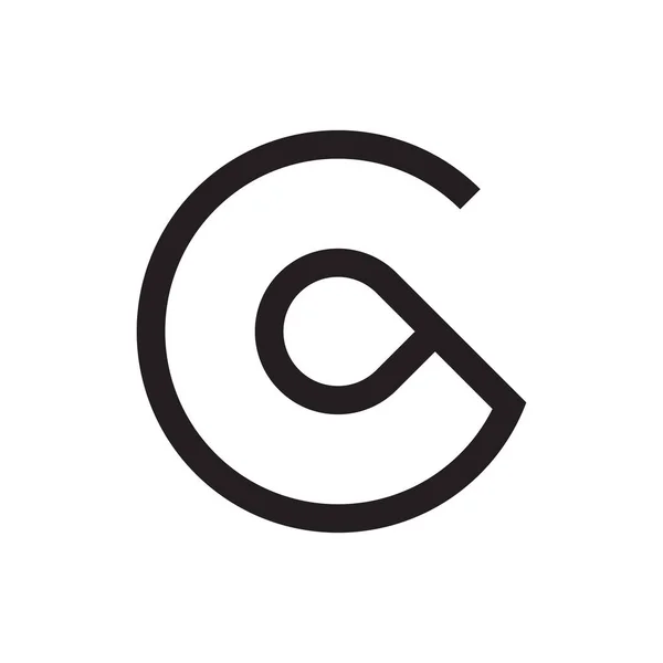 ilk harf G pin haritası logo vektörü