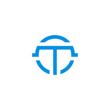 ilk harf T logo vektörü