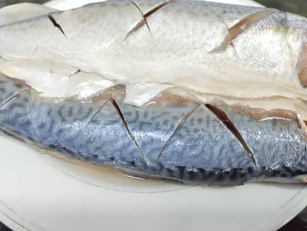 Ikan Mentah Untuk Dijual Pasar — Stok Foto