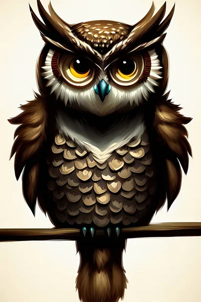 Owl flying. Barn owl on white background. Watercolor illustration. Cute owl  baby Stock Illustration | Adobe Stock