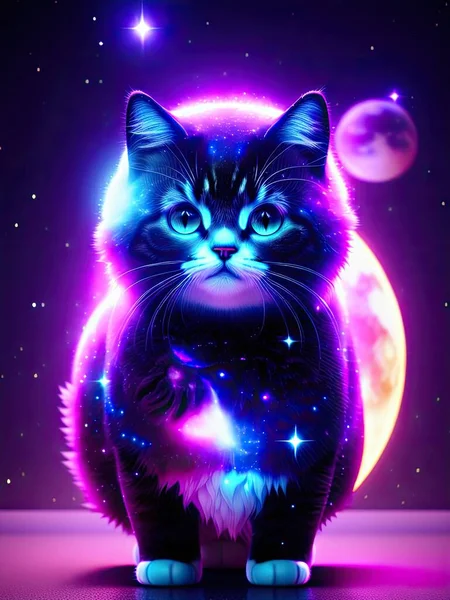 Space cat illustration background Images - Search Images on Everypixel