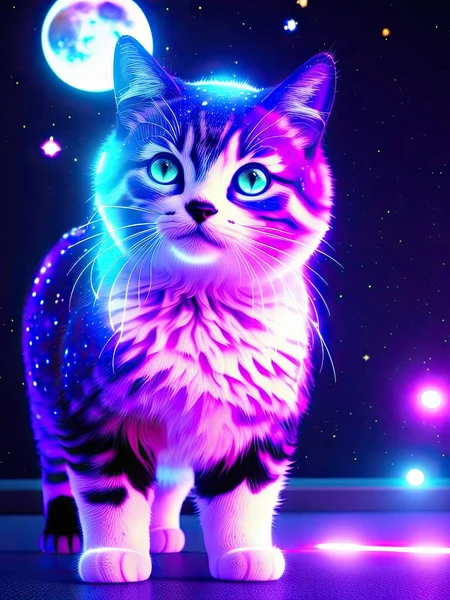 A cat in space. Space Cat