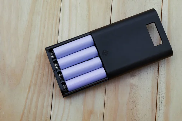 Batterielucka Eller Batterihållare Bord — Stockfoto