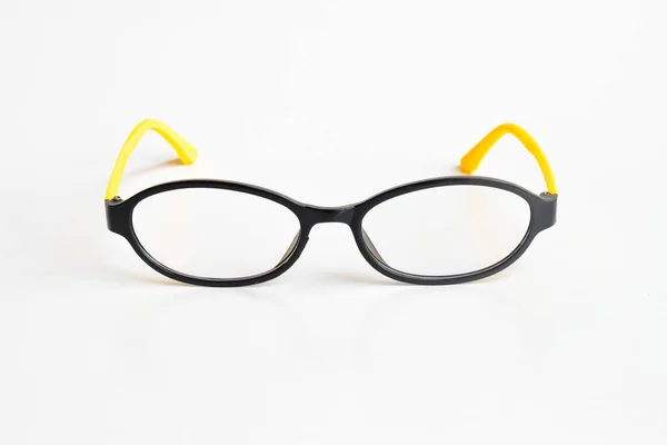 白色背景的时髦眼镜 — 图库照片