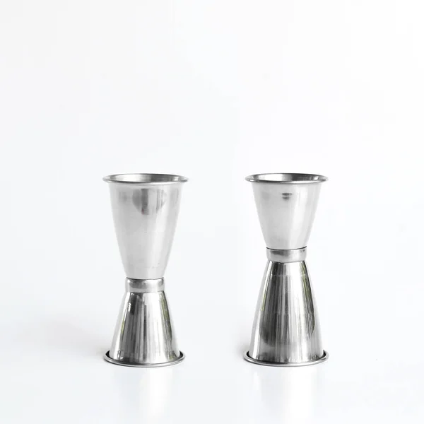 Jigger Dual Measure Cup Cocktail Shot Coffee Bar Measure Stainless — Stock fotografie