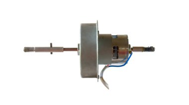 Güneş pili fan için parçalanmış DC motor parçaları.