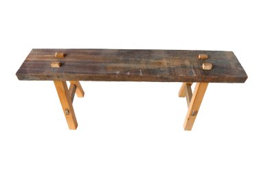 Antika tabureler, beyaz arka planda dört ayaklı sandalye..