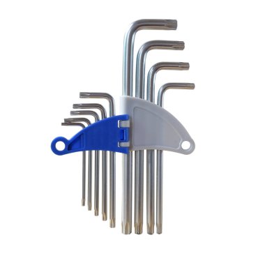 Arkaplanda altıgen L Torx anahtarı, Hardwares aracı.
