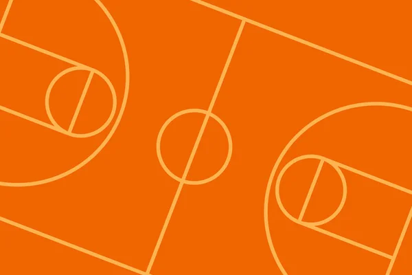 Terrain Basket Fond Graphique Vectoriel Pas Personnes Pour Arrière Plan — Image vectorielle