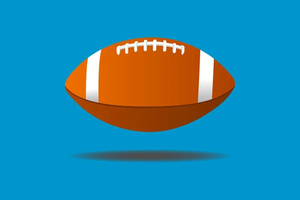 Vektor Des American Football Oder Rugby Balls Keine Menschen — Stockvektor