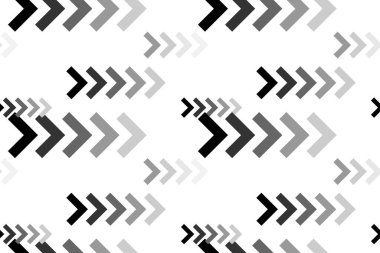 Siyah beyaz kusursuz vektör deseni. Soyut geometrik dinamik hareket arkaplanı. Üçgen, yapı. Sembol çizgileriyle tek renkli desen.