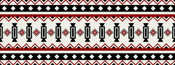 Textil Nahtlose Muster Abstrakten Hintergrund Einfache Ethnische Stoff Handwerk Muster — Stockvektor