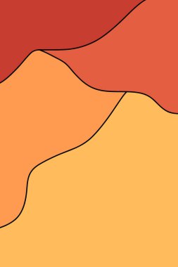 turuncu kahverengi çizgi eğrisi soyut arkaplan, sonbahar renk teması arkaplan, vektör illüstrasyonu hiç kimse.